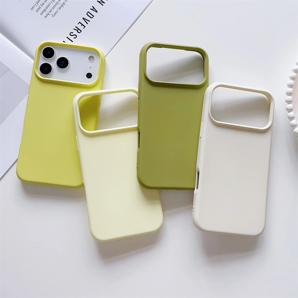Matte Candy Color Liquid Silicone Shockproof iPhone Case