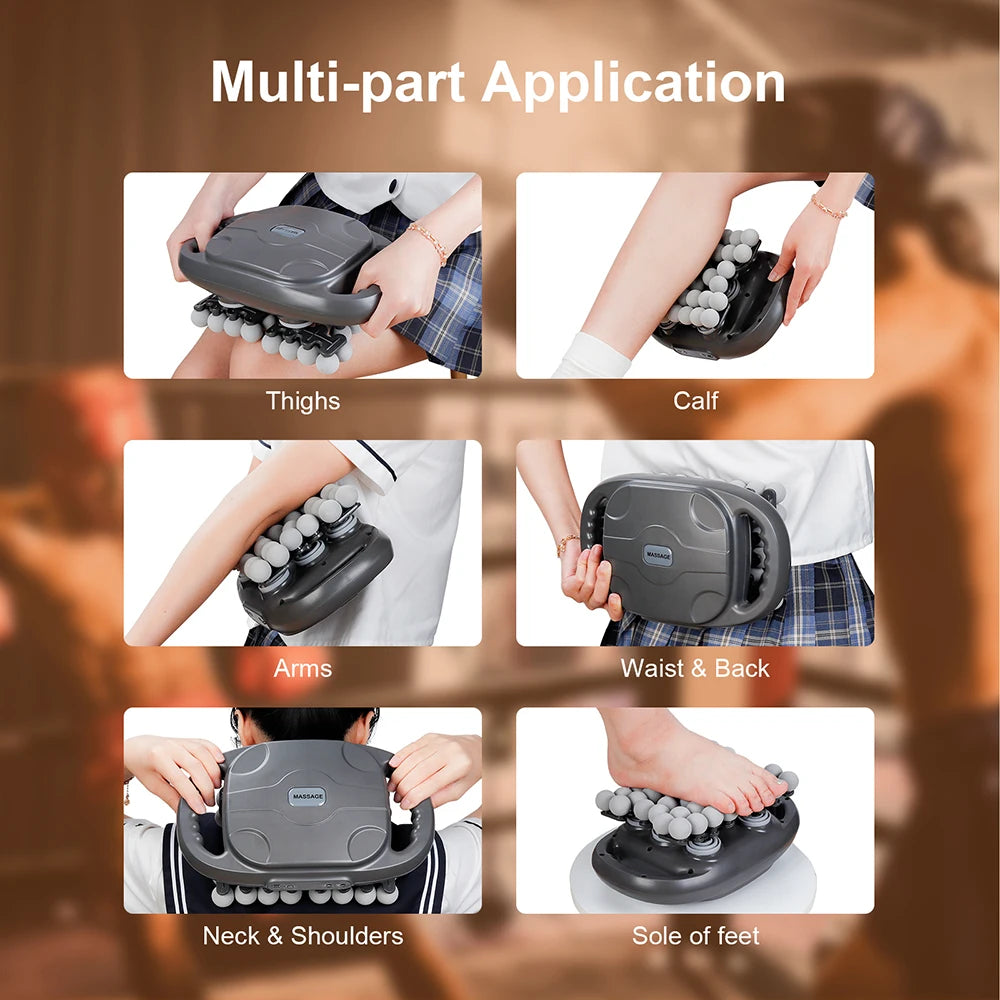 42 Heads Massage Gun Deep Tissue Muscle Massager High Frequency Body Fascia Gun for Back Neck Shoulder