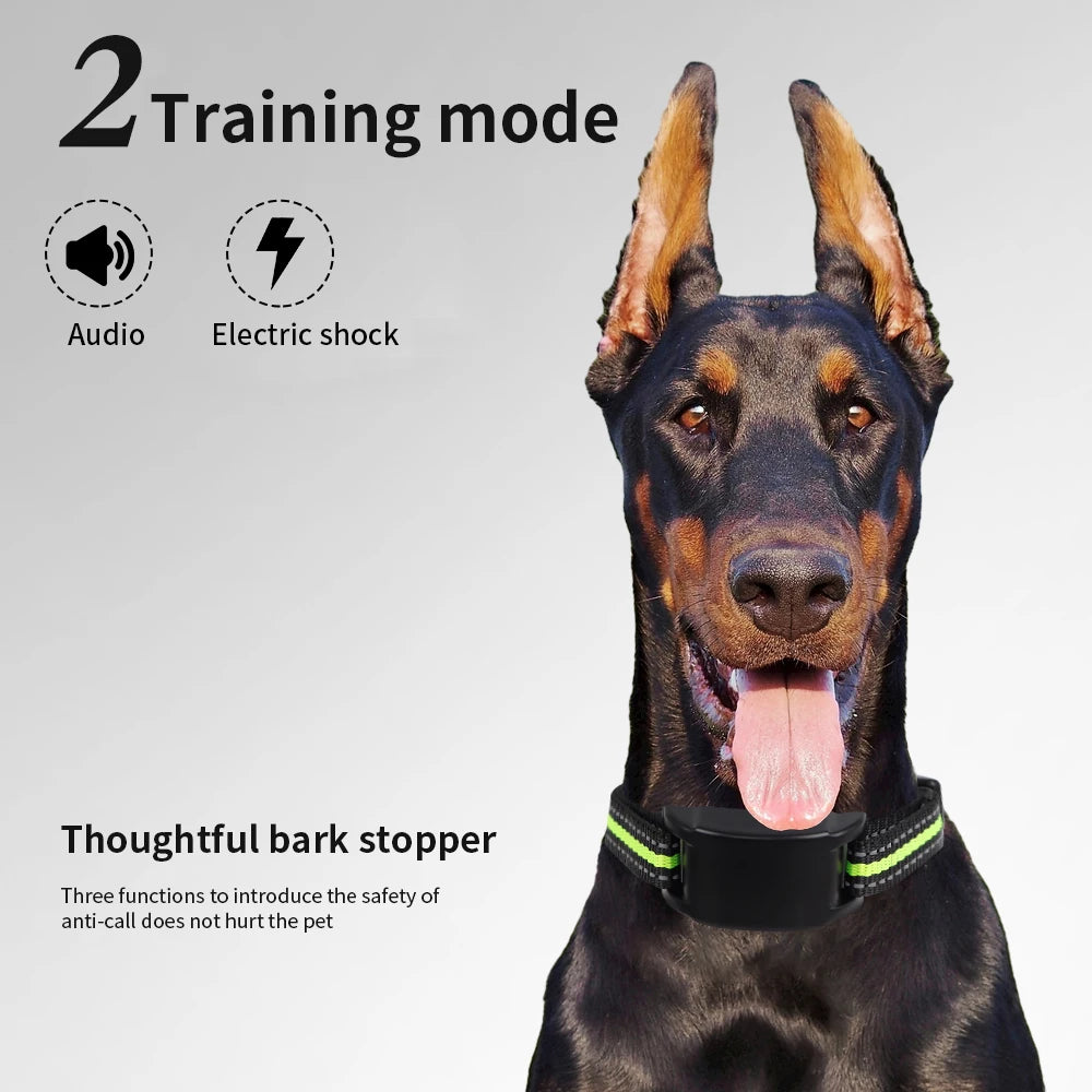 Smart Anti-Bark Dog Collar – Automatic Bark Control with Sound & Vibration Modes