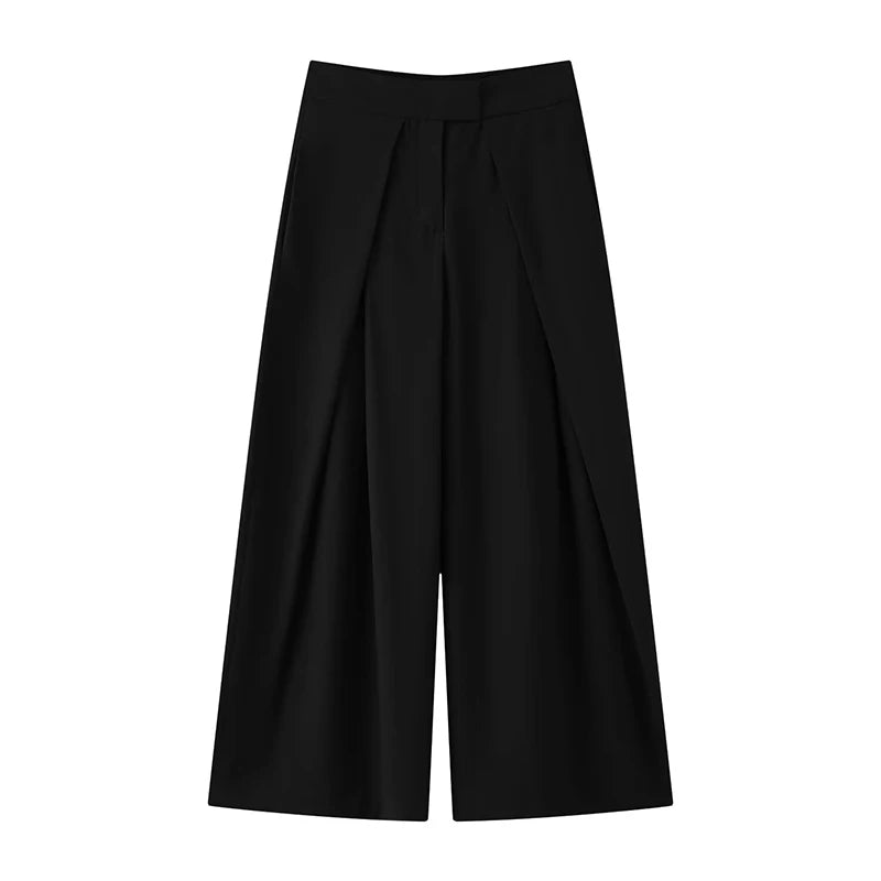 Women Striped Wide Leg Pants High Waist Loose Trousers Spring 2026
