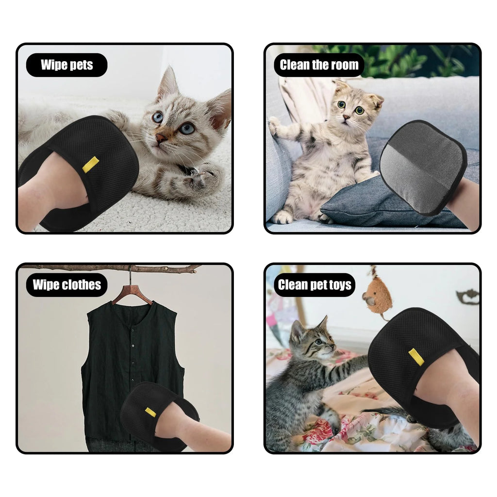 Pet Hair Remover Glove – Reusable Fur Removal Mitt for Cats & Dogs