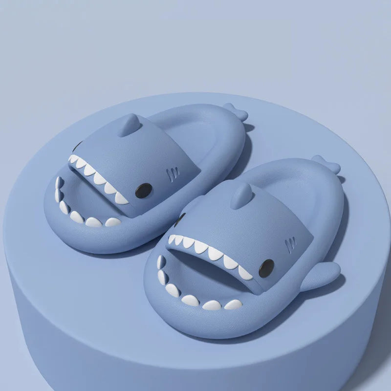 Kids Shark Slippers Anti-Slip EVA Cartoon Summer Beach Slides Cute Indoor Outdoor Sandals for Boys and Girls