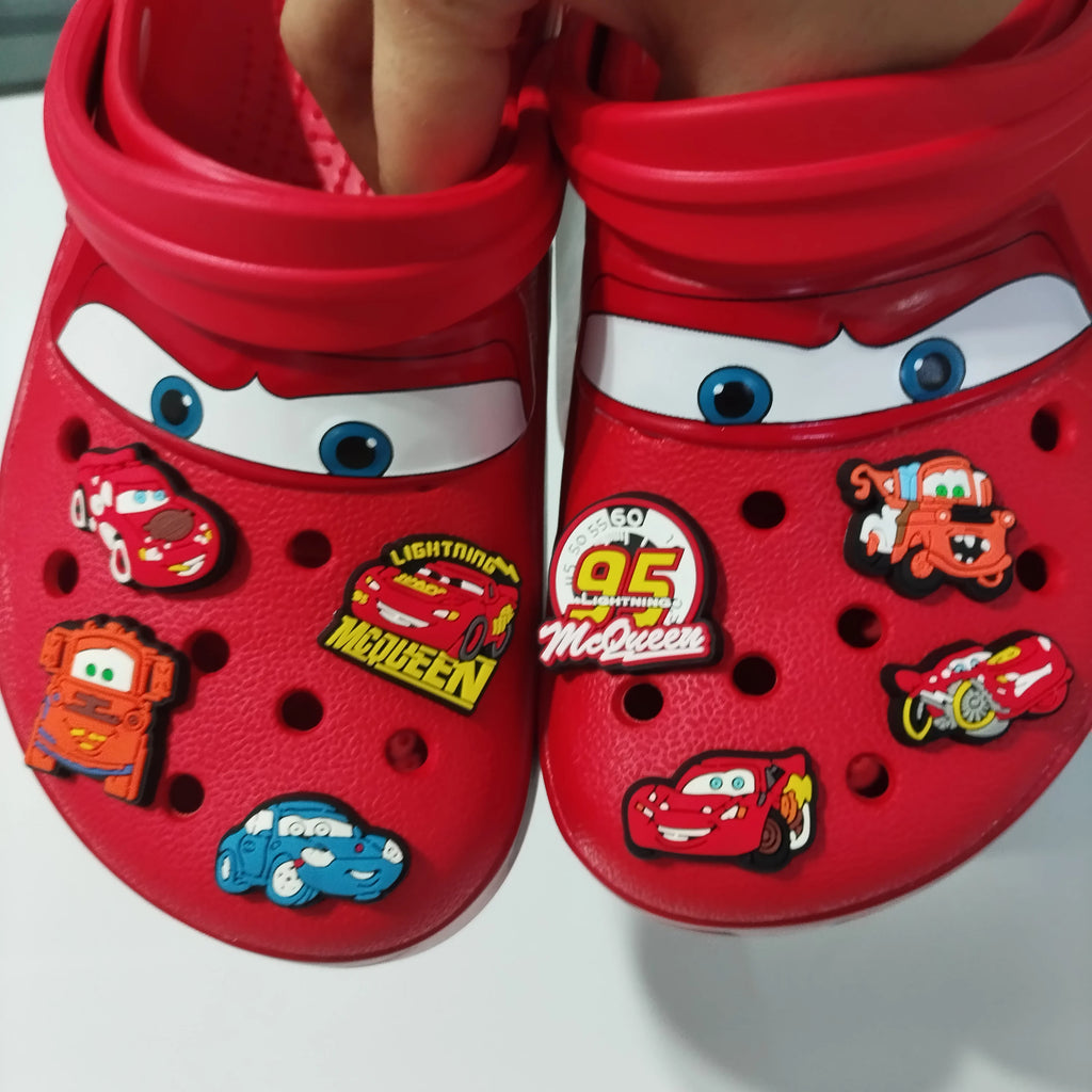 Kids Cartoon Car Clogs Sandals Anti-Slip Summer Beach Shoes for Boys and Girls