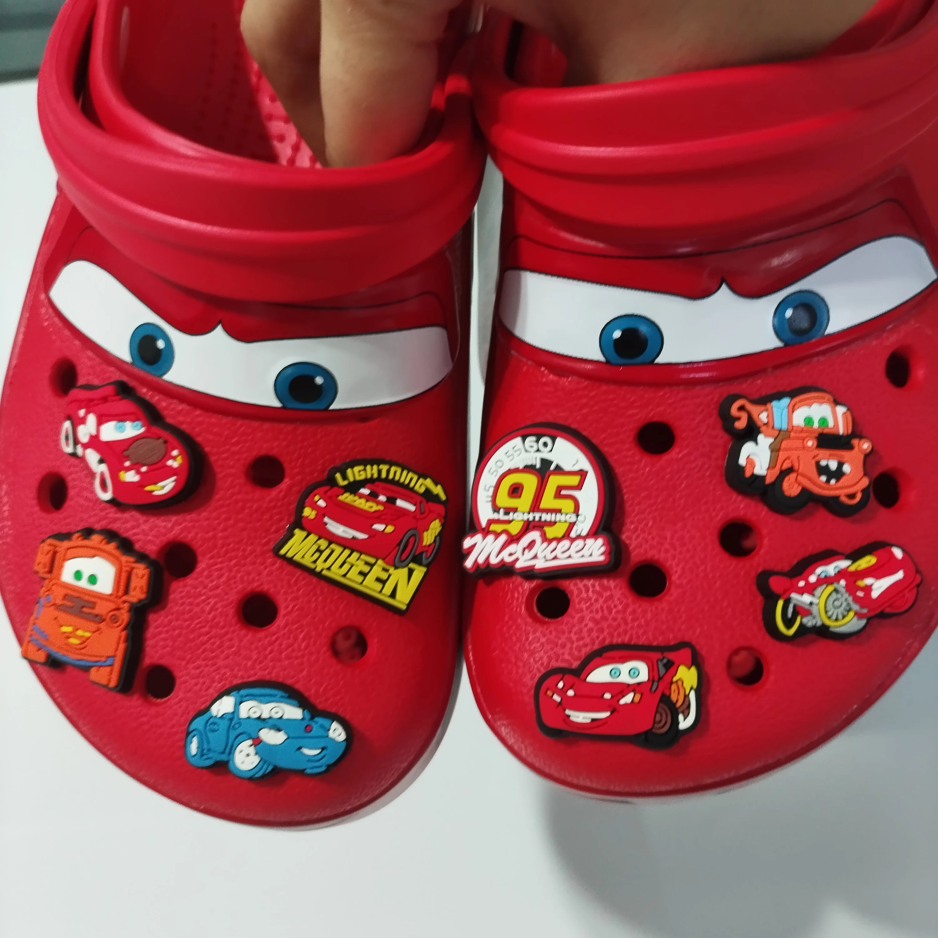 Kids Cartoon Car Clogs Sandals Anti-Slip Summer Beach Shoes for Boys and Girls