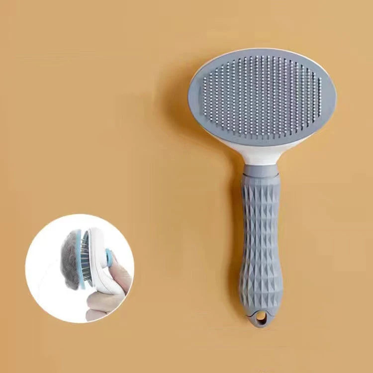 Pet Grooming Brush – Self-Cleaning Slicker Brush for Cats and Dogs