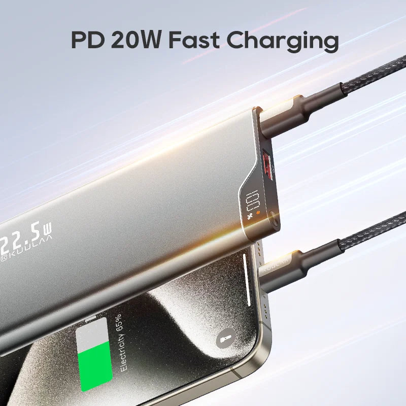 22.5W Power Bank 10000mAh Fast Charging Portable Charger USB-C PD External Battery for iPhone Xiaomi Samsung