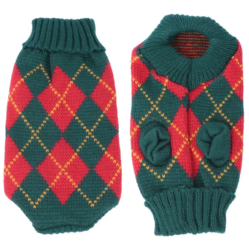 Winter Cat Sweater Vest – Fashion Warm Clothing for Sphynx Cats & Pets