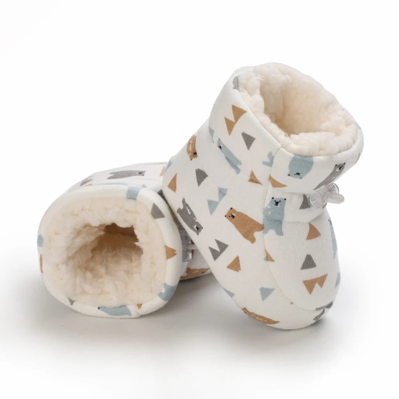 Baby Winter Cartoon Boots Soft Sole Anti Slip Toddler Shoes