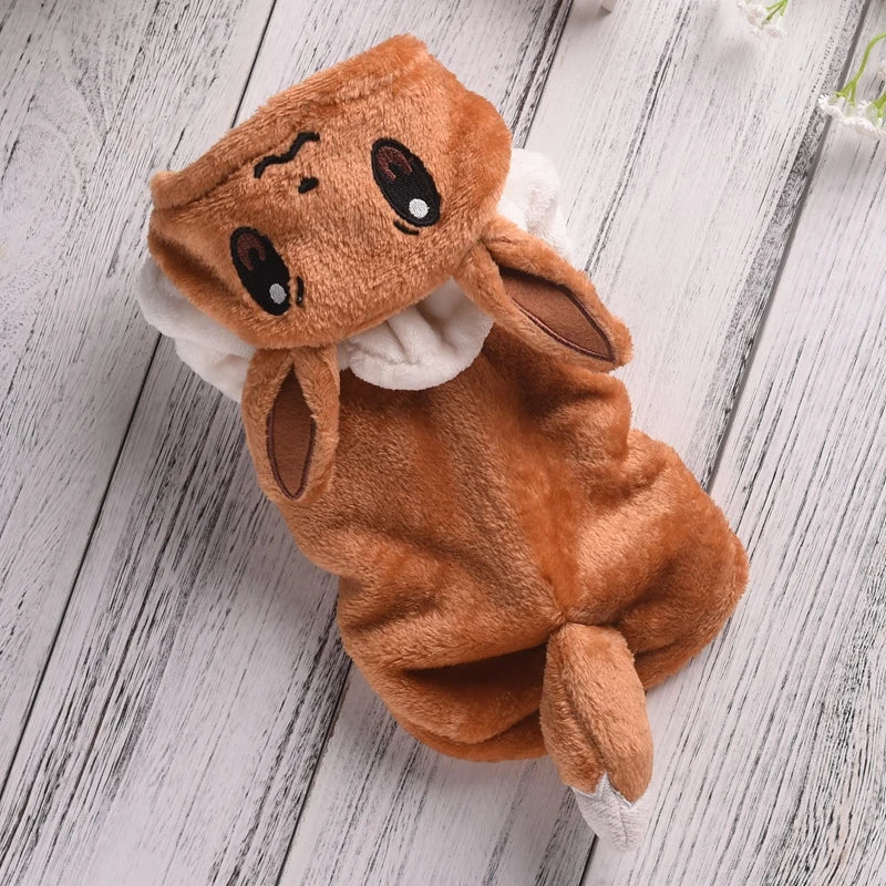 Small Medium Dog Halloween Fleece Costume Warm Pet Coat for Corgi French Bulldog