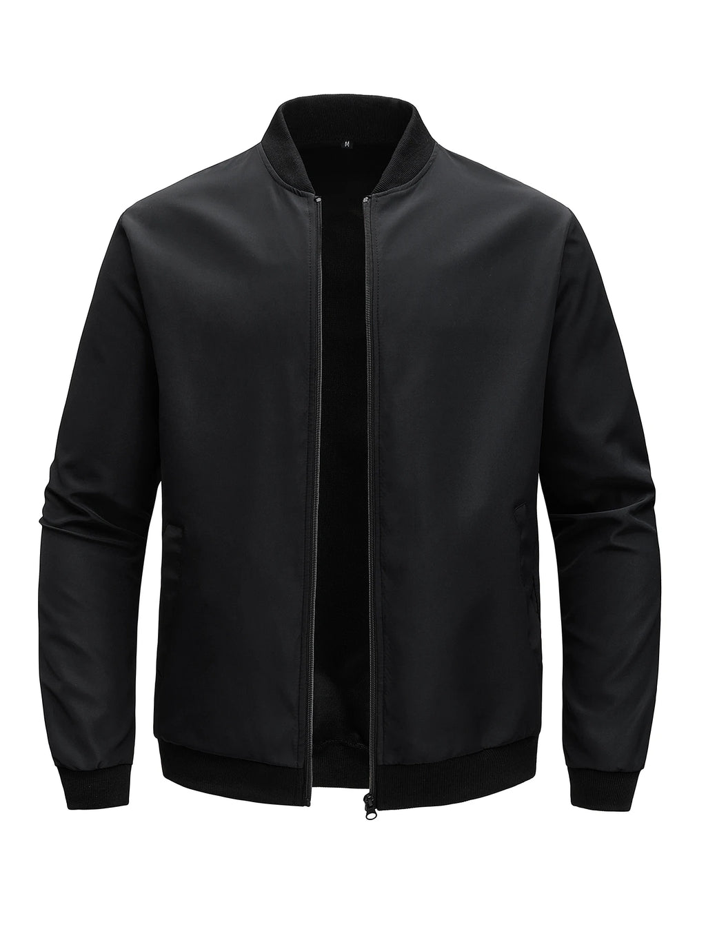 Men Baseball Collar Jacket Casual Lightweight Coat