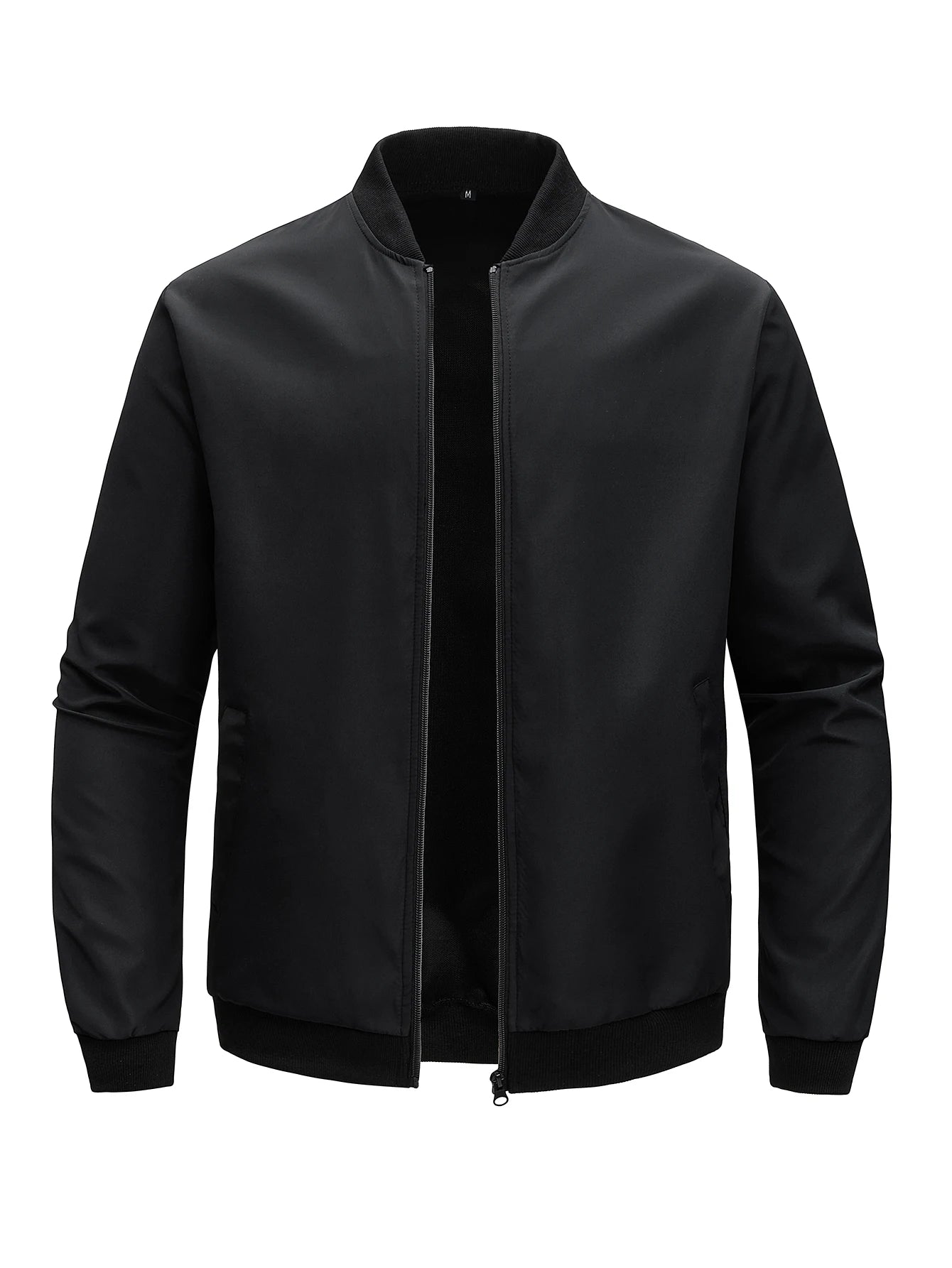 Men Baseball Collar Jacket Casual Lightweight Coat