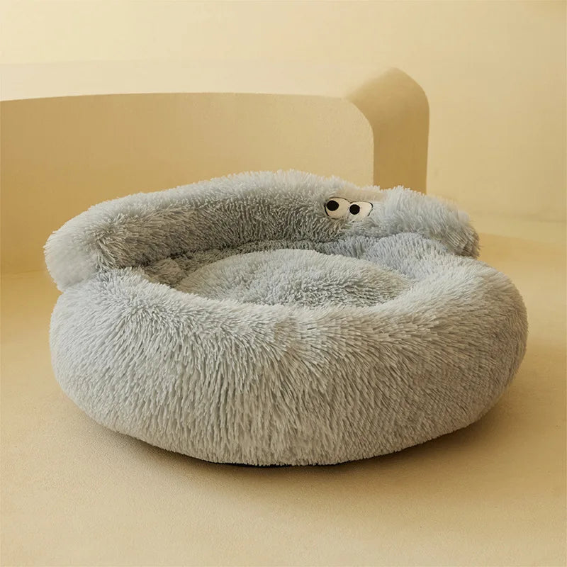 Warm Plush Cat Bed Soft Sleeping Nest for Cats and Dogs