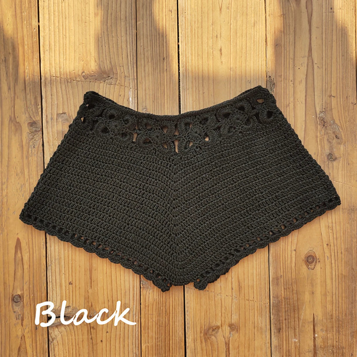 Women Crochet Swim Shorts Cutout Beach Drawstring Board Shorts Bikini Bottoms