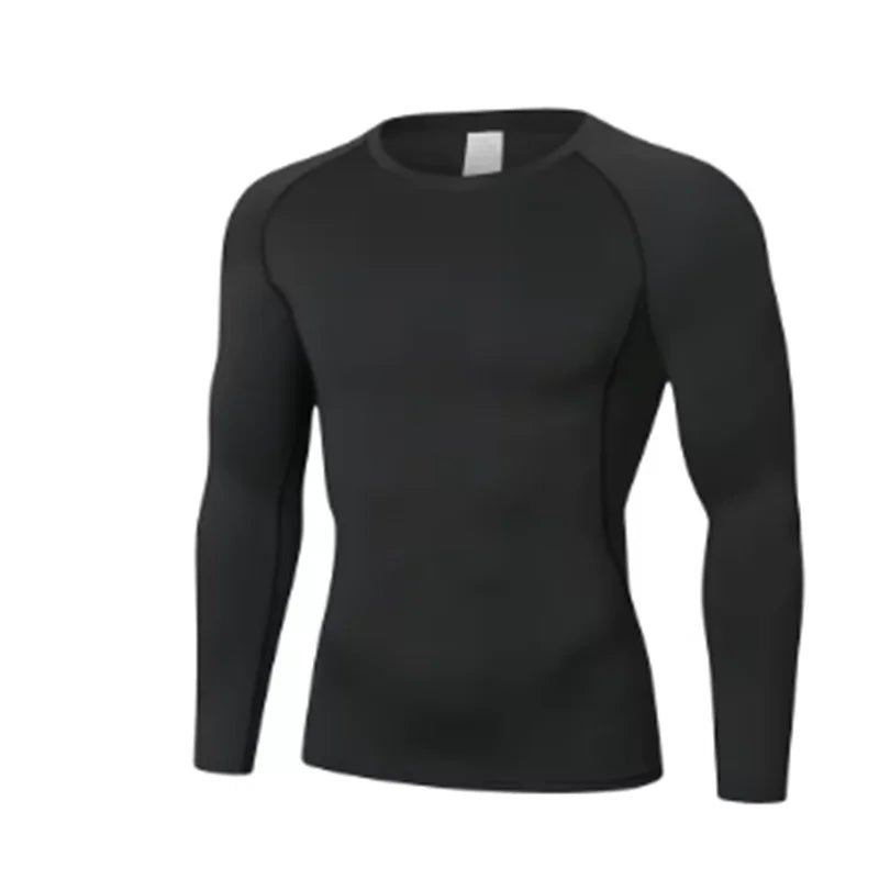 Men Compression Running T Shirt Quick Dry Fitness Gym Tight Sport Tee