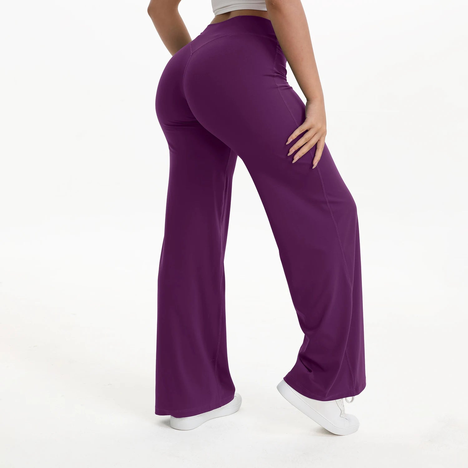 Flare Yoga Pants Women High Waist Bootcut Gym Leggings Fitness Trousers