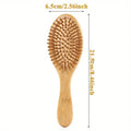 Bamboo Paddle Hair Comb Air Cushion Anti Static Detangling Scalp Massage Comb