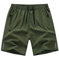 Men Ice Silk Sports Shorts Quick Dry Breathable Gym Running Beach Casual Shorts