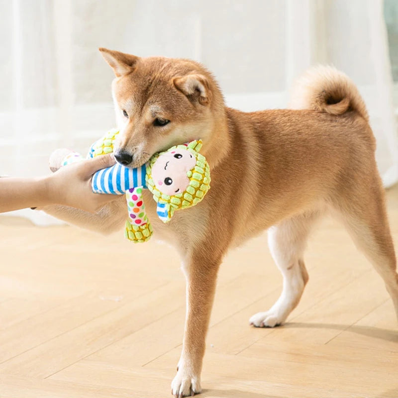 Interactive Squeaky Plush Chew Toy for Dogs and Cats