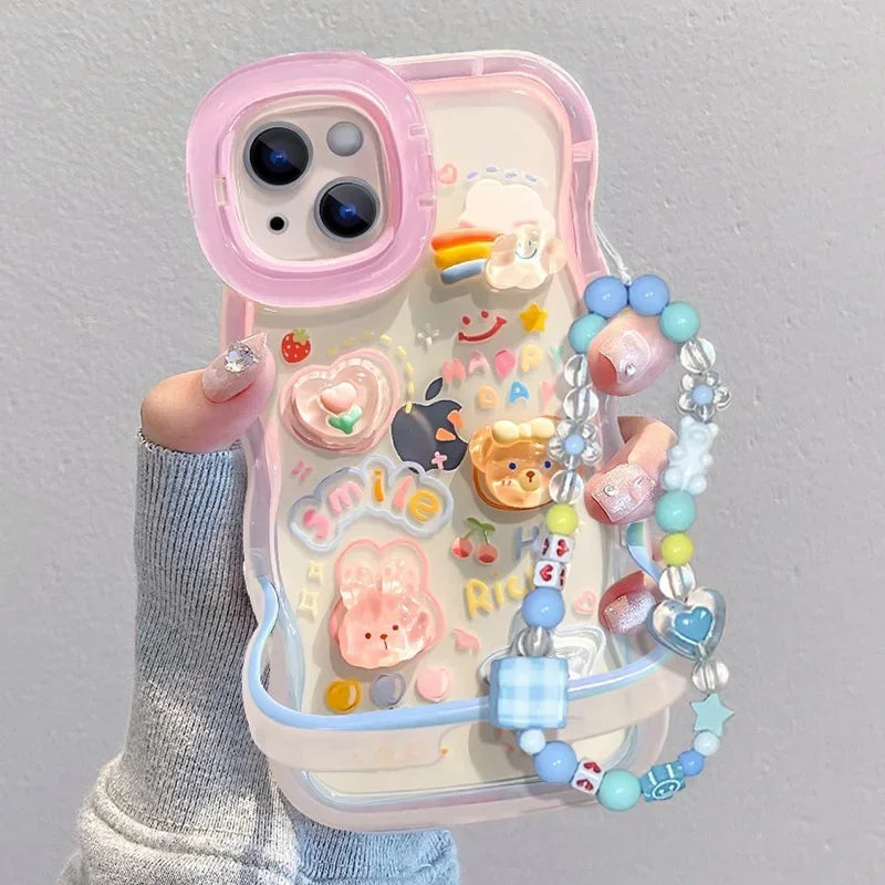 Bead Bracelet Chain Holder iPhone Case