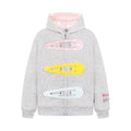 Retro Polka Dot Hooded Sweatshirt Zip Up Punk Jacket
