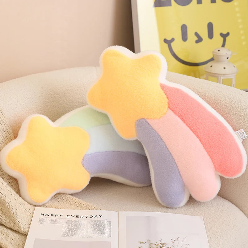 Plush Moon Star Rainbow Cushion Soft Stuffed Cartoon Pillow Home Decor Gift