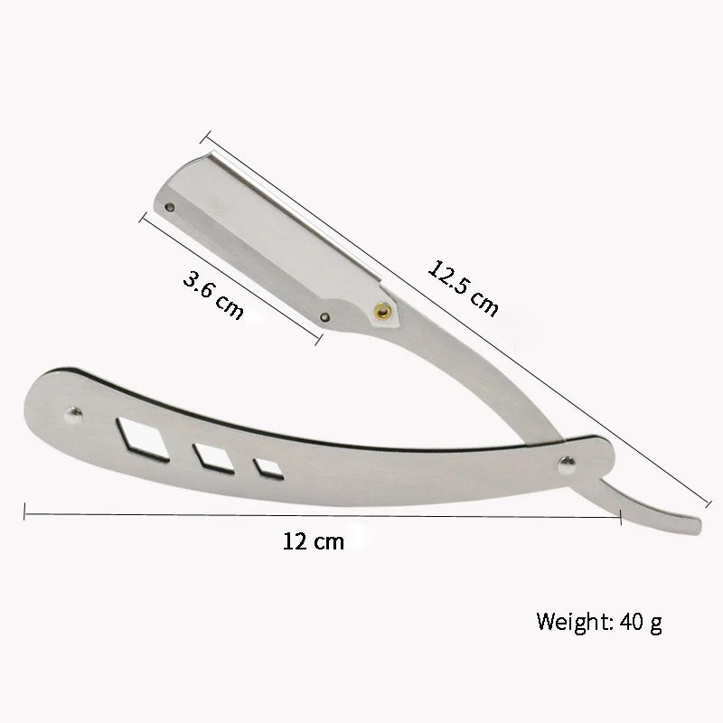 Men Folding Barber Razor Black