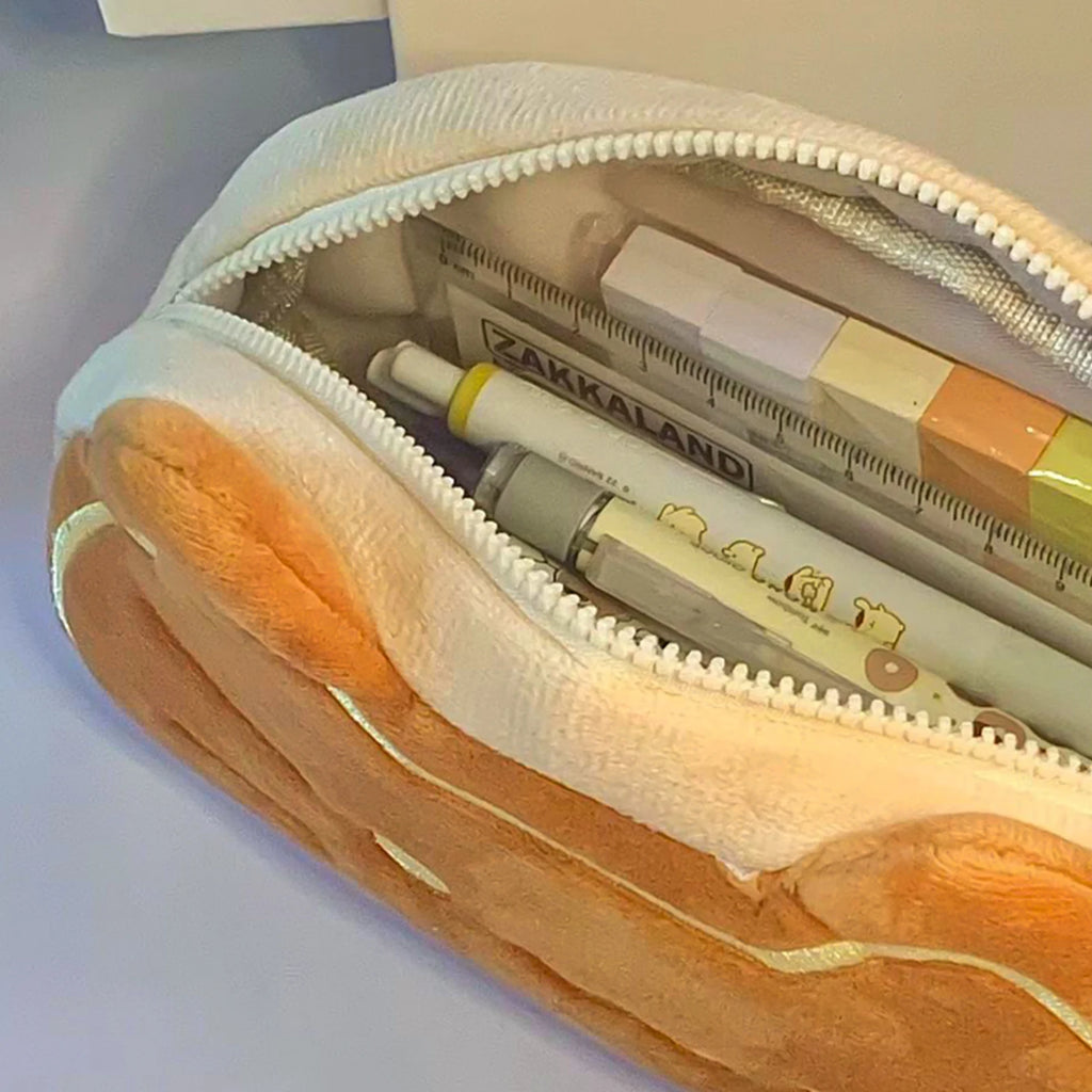 Cat Plush Pencil Case Portable Stationery Bag