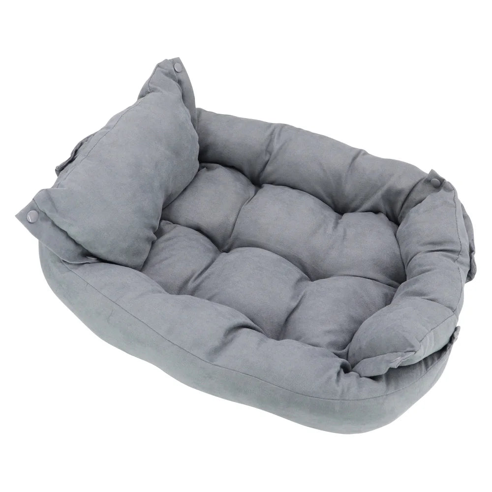 Warm Dog Sofa Bed Winter Pet Cat Kennel Cushion Mattress House for Small Large Dogs