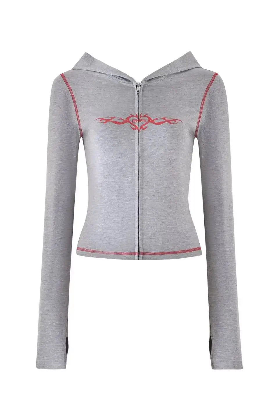 Women Zip Up Long Sleeve Spring Top with Low Waist Flared Pants Two Piece Outfit