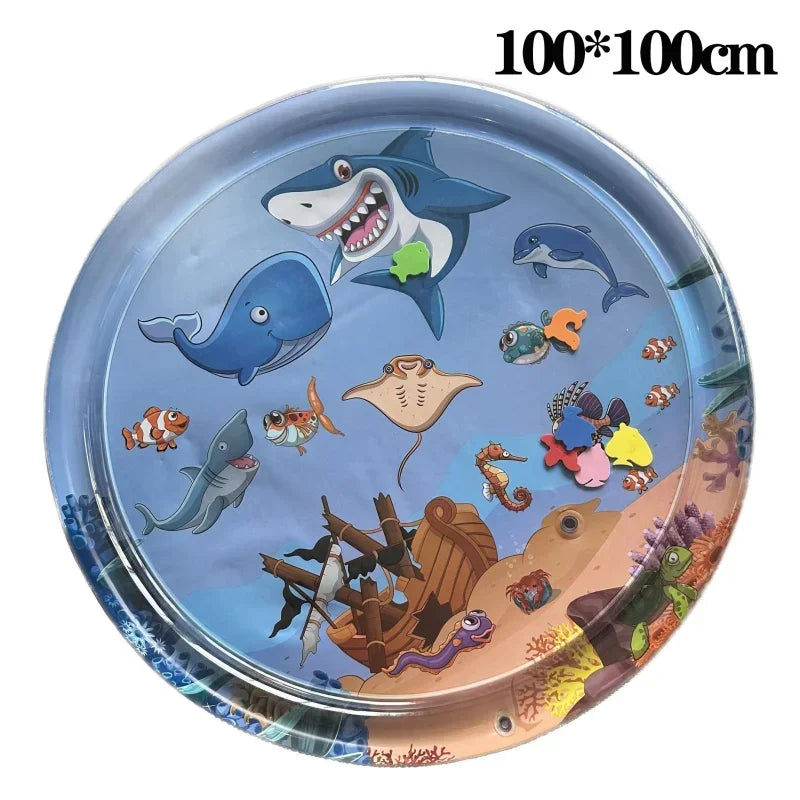Cat Water Sensory Play Mat – Inflatable Fish Play Pad for Interactive Indoor Fun