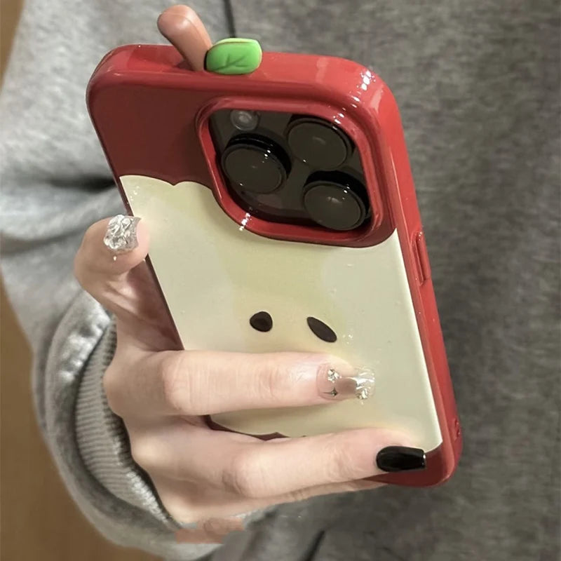 3D Apple Core Anti Drop Anti Scratch iPhone Case