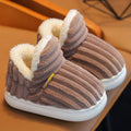 Kids Winter Plush Slippers Non-Slip Soft Sole Warm Indoor Shoes for Boys Girls Cozy Cotton House Shoes