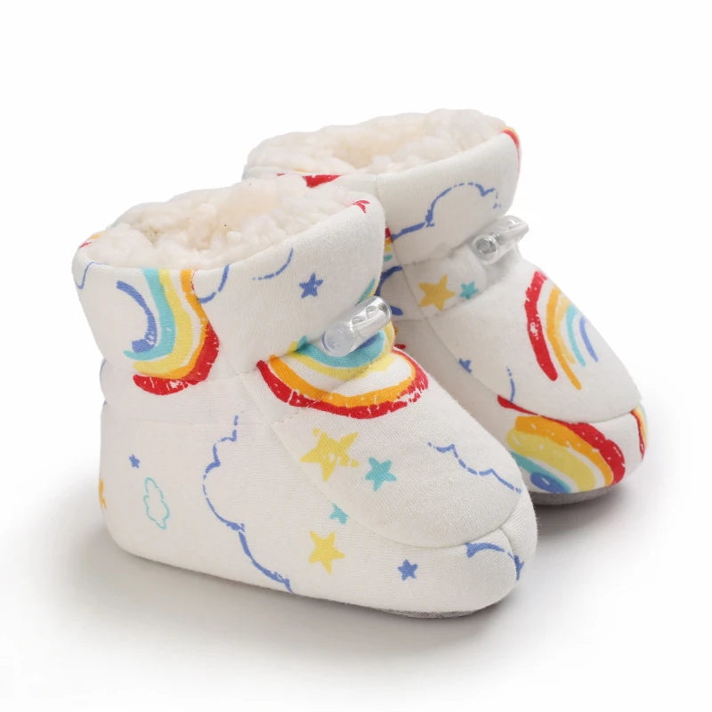 Baby Winter Cartoon Boots Soft Sole Anti Slip Toddler Shoes
