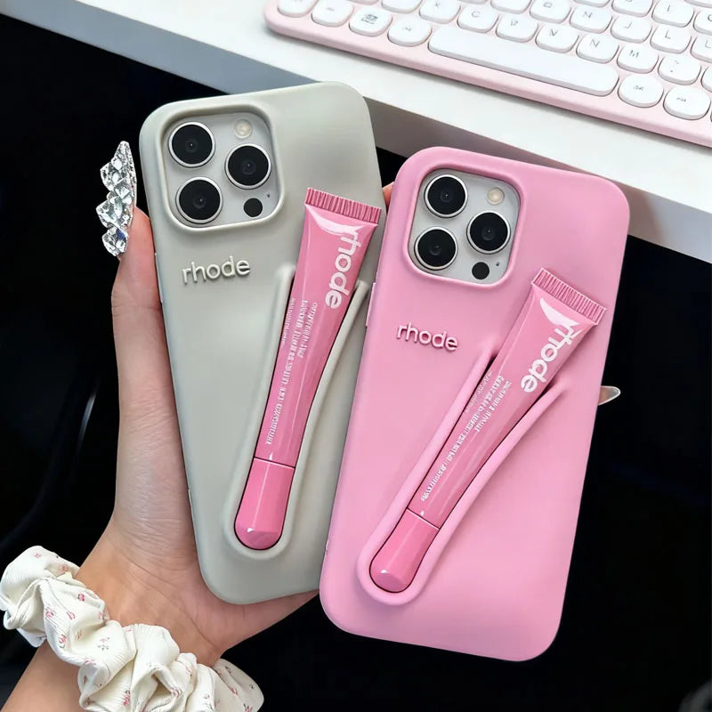 Lemontini Lip Gloss Silicone iPhone Case
