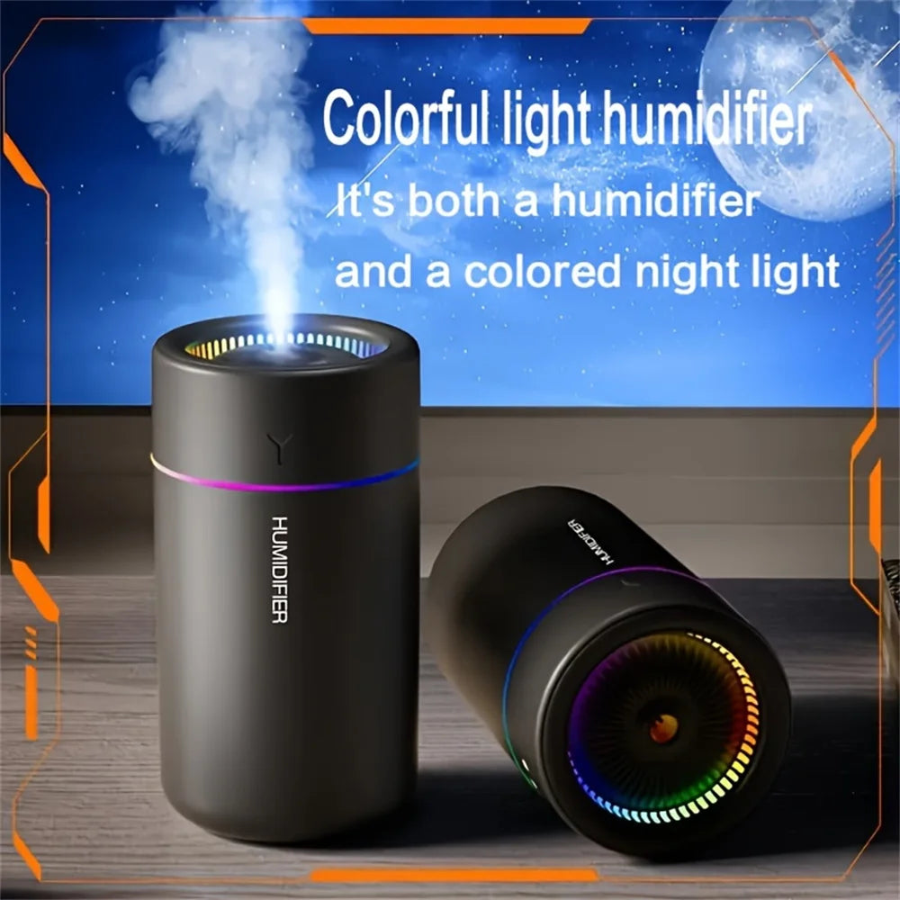 Colorful LED Car Humidifier Ultrasonic Aroma Diffuser for Bedroom Office