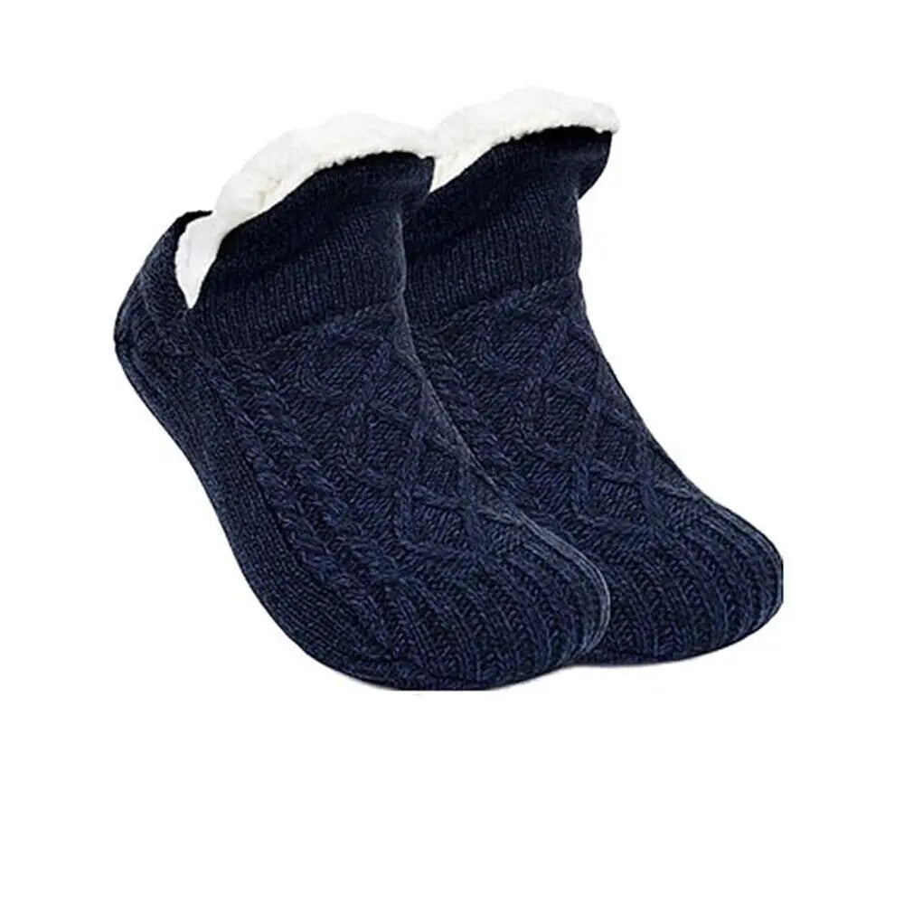 Unisex Warm Fuzzy Slipper Socks Non Slip Winter Home Socks