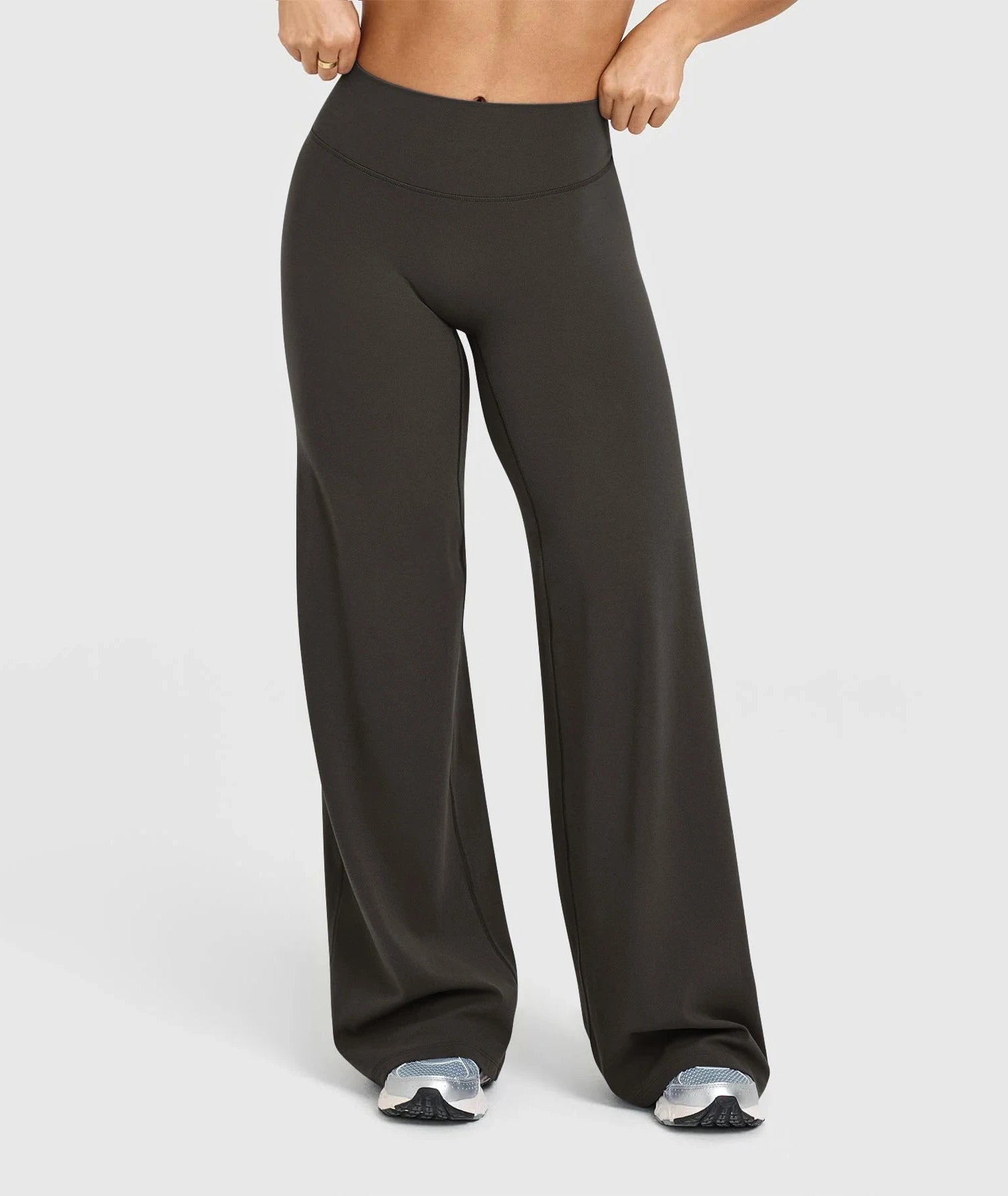 Women High Waisted Wide Leg Flare Yoga Pants Butt Lift Tummy Control Leggings