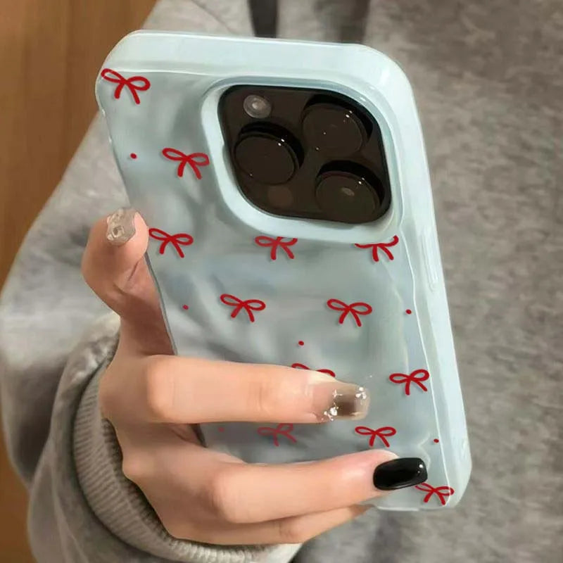 Red Bow Girl iPhone Case