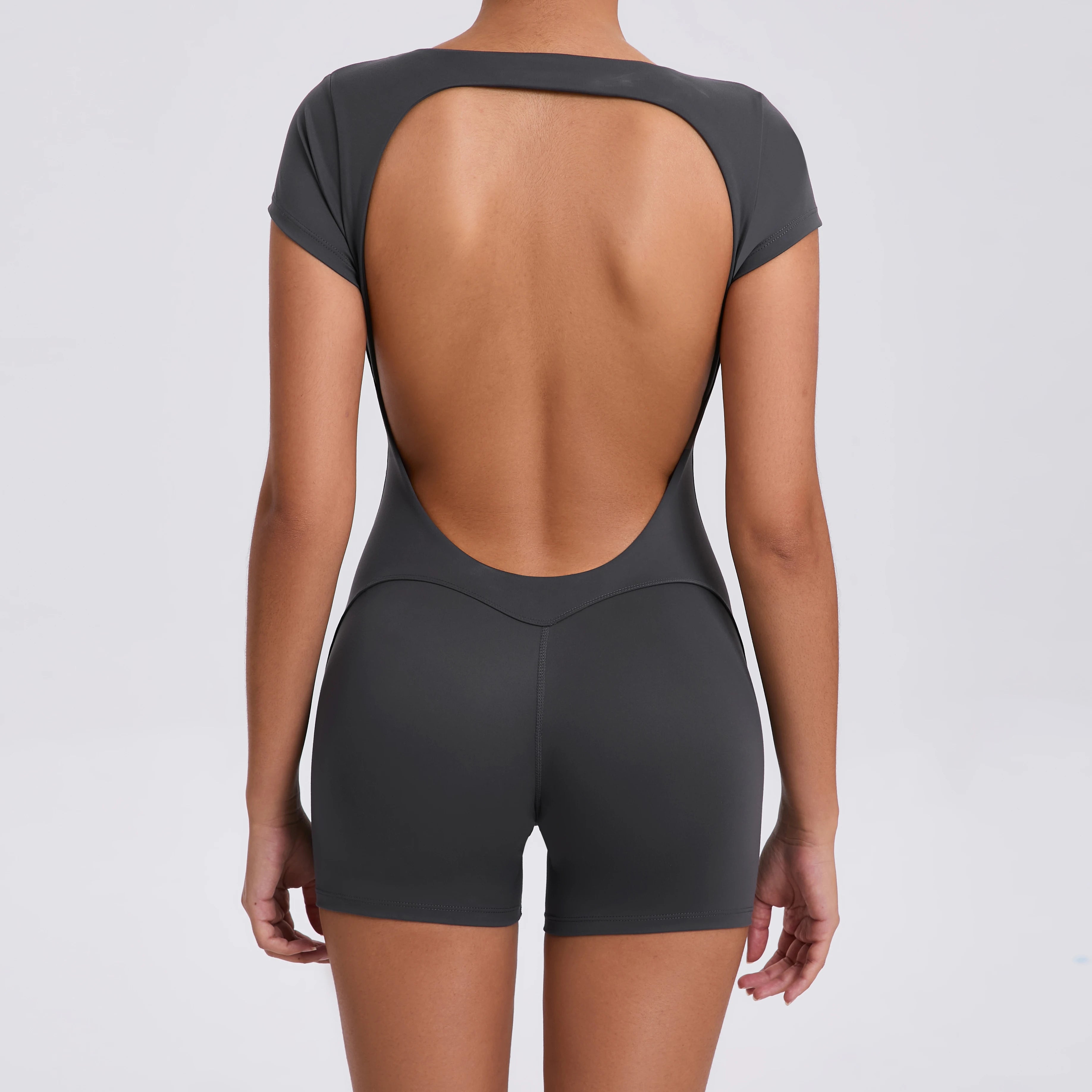 Women Sporty Jumpsuit Gym Set Padded Fitness Yoga One Piece Sportswear Outfit