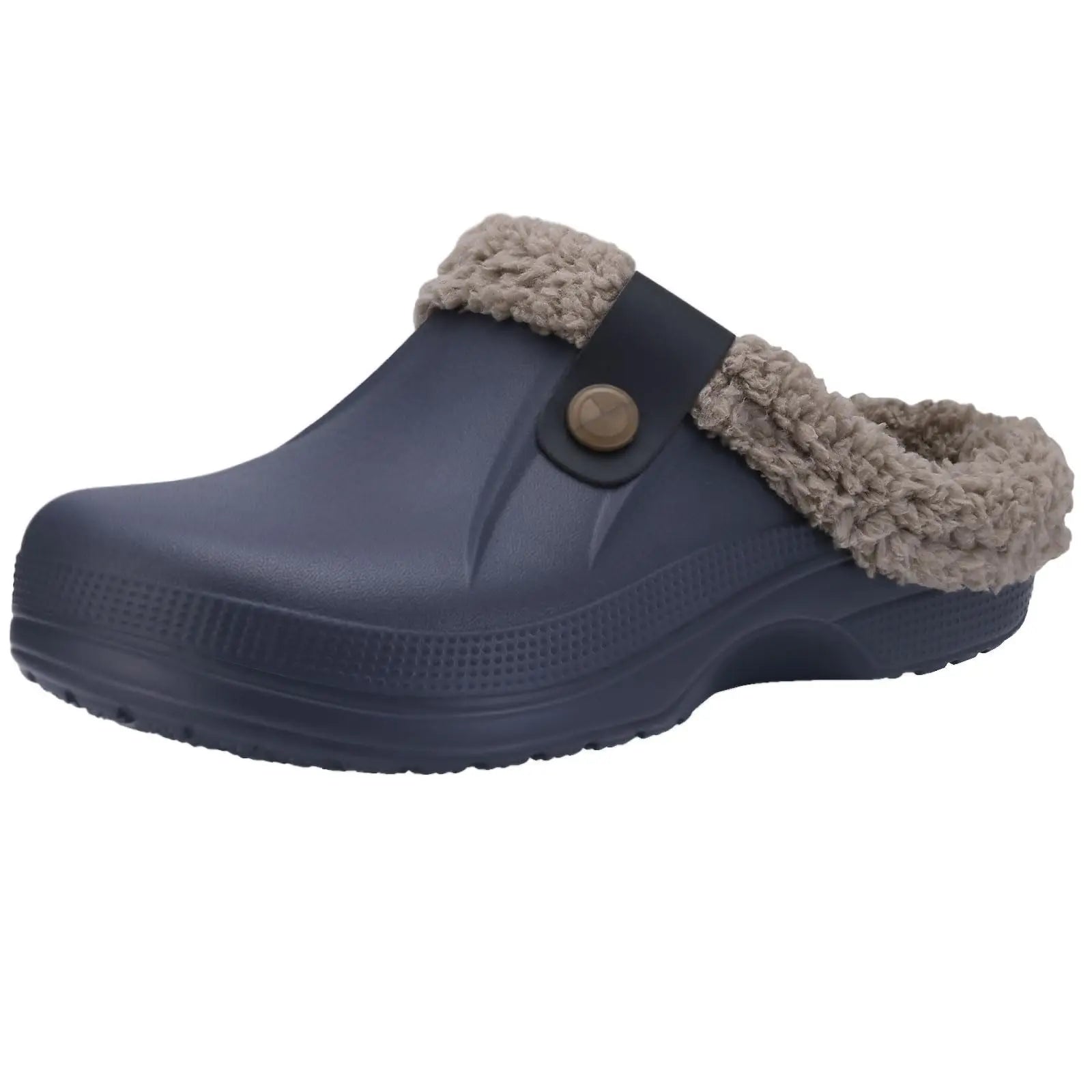 Fleece Lined Clogs Waterproof Winter Slippers Unisex EVA Anti-Slip Cozy Indoor Outdoor Shoes