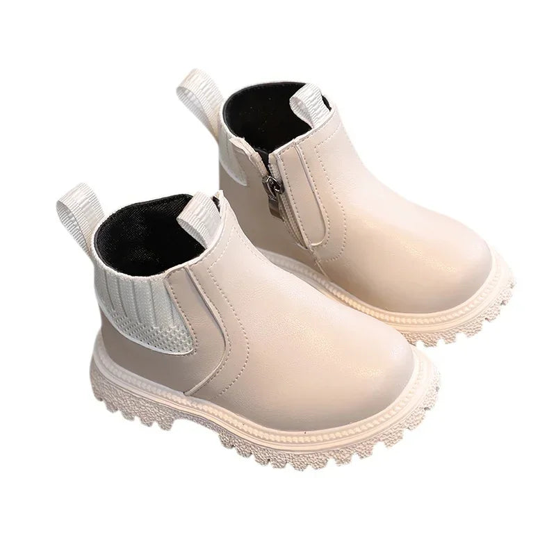 Kids Autumn Winter Short Boots for Boys and Girls