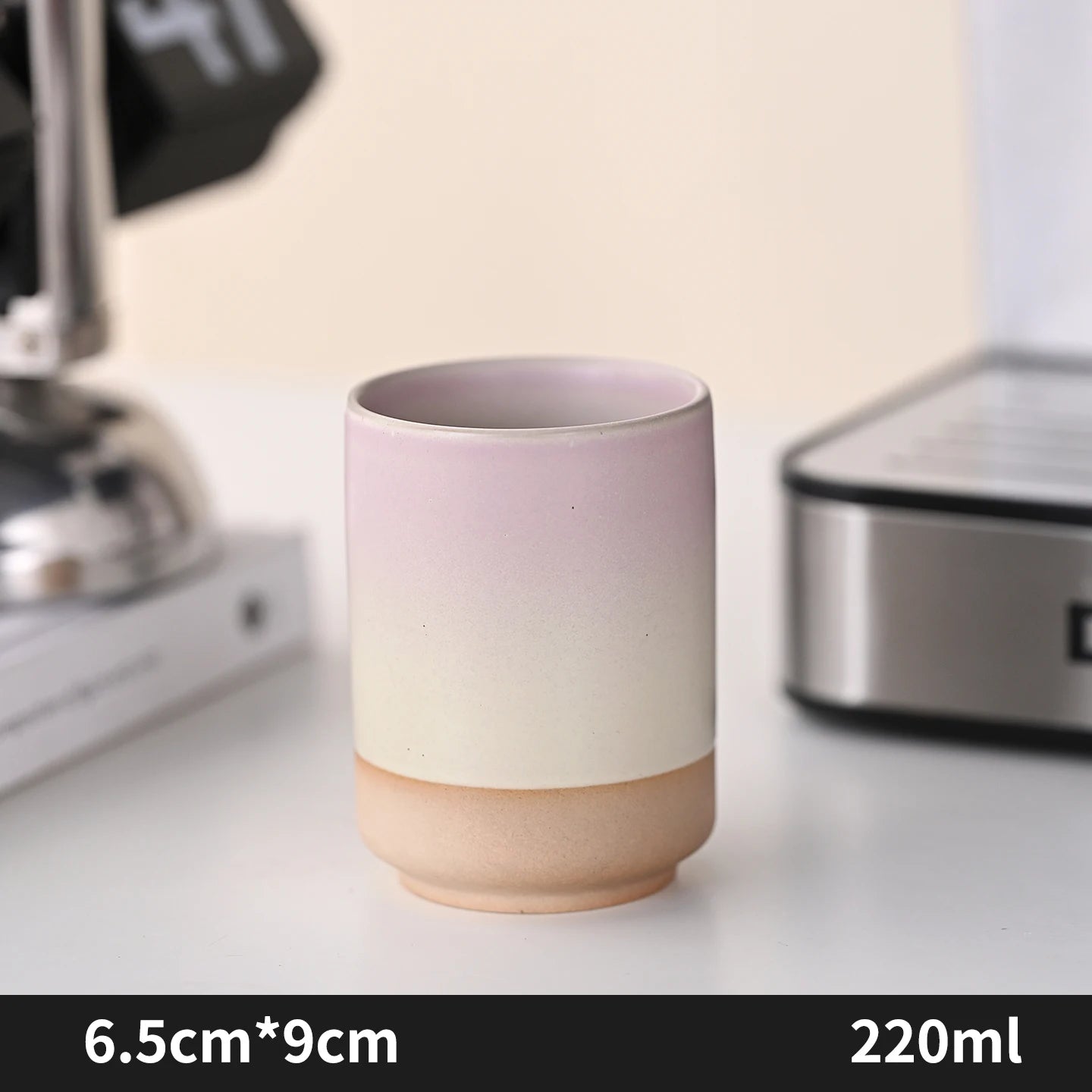 Stoneware Coffee Mug Kiln Fired Gradient Large Water Cup