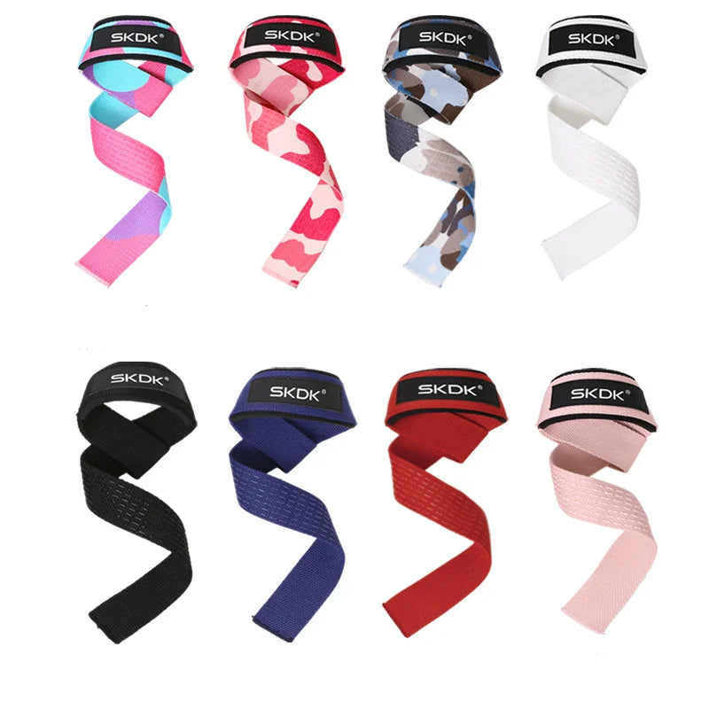 Adjustable Weightlifting Wrist Straps Non Slip Gym Lifting Support Grip Bands
