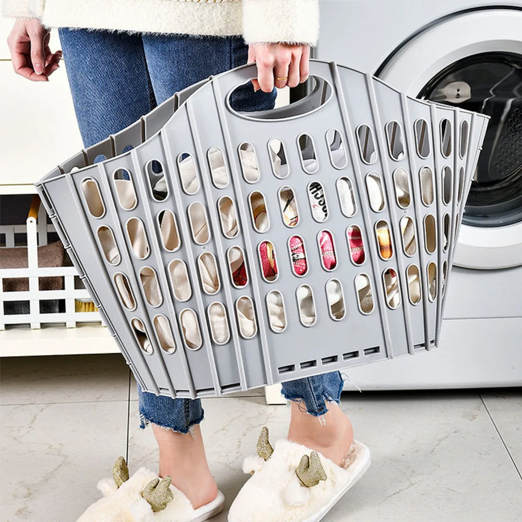 Collapsible Laundry Hamper Basket Foldable Portable Clothes Organizer Home Bathroom