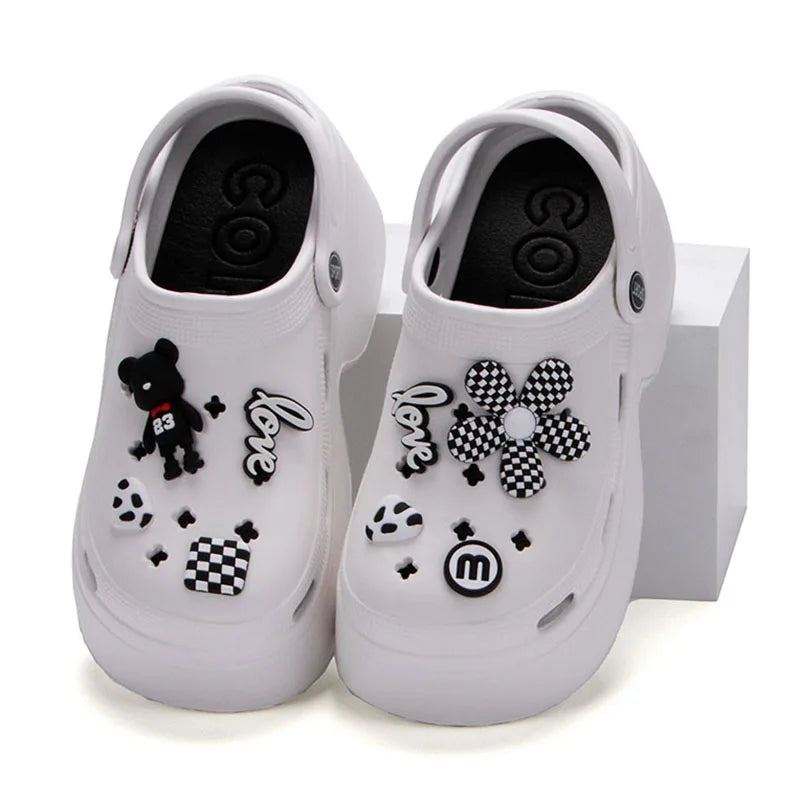 Women’s Chunky Platform Clogs Closed Toe Non Slip Summer Sandals