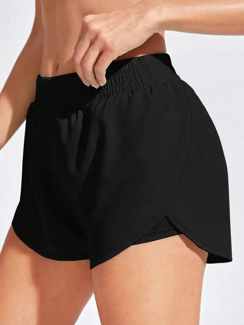 Women Yoga Shorts Elastic Fitness Running Gym Sport Shorts Workout Leggings