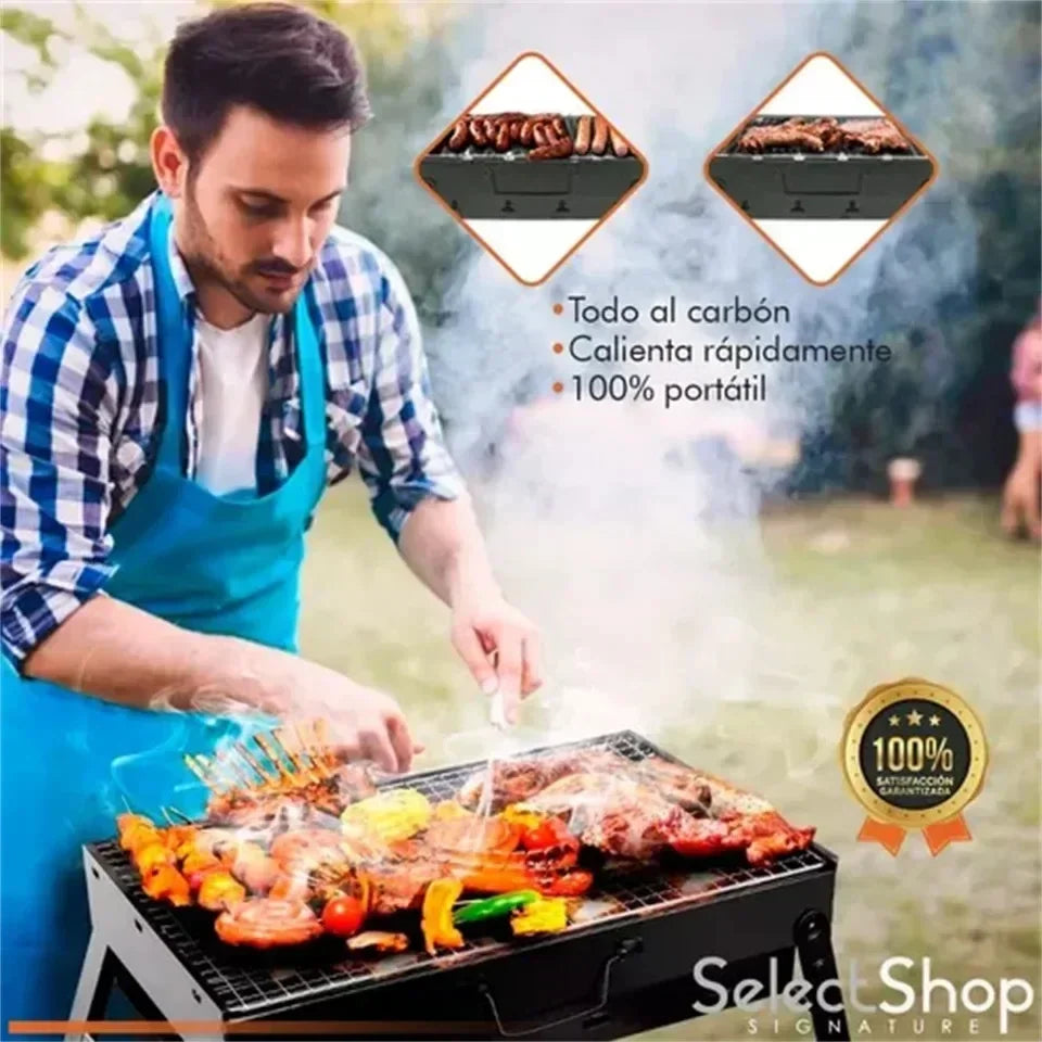 Portable Mini Charcoal BBQ Grill Foldable Outdoor Camping Picnic Barbecue Stove