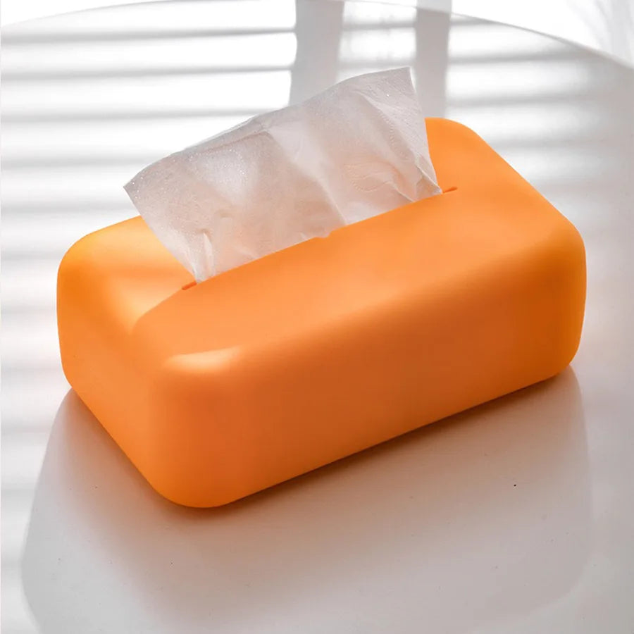 Silicone Tissue Box Cover Waterproof Reusable Wet Wipe Holder Bathroom Kitchen