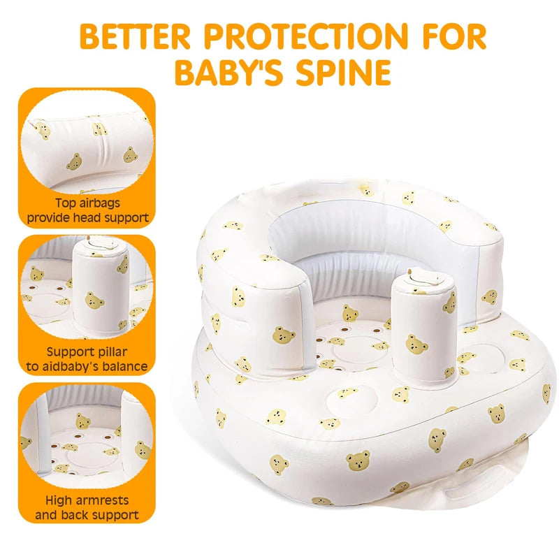 Inflatable Baby Seat Built In Pump Baby Sofa Chair