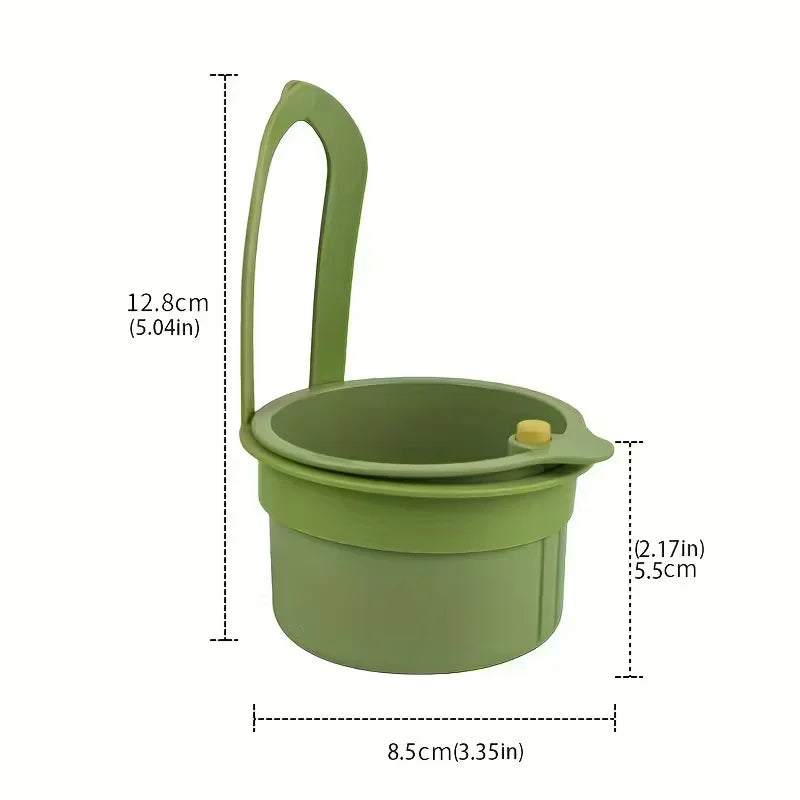 Press Type Sink Drain Basket Food Strainer Kitchen and Bathroom Organizer